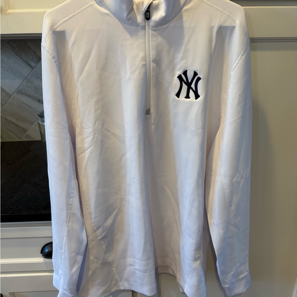 Cutter & Buck White Quarter-Zip Pullover